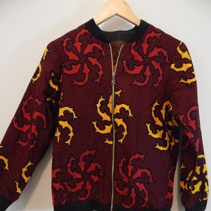 Tufafii African Print Mens Kasim Bomber Jacket